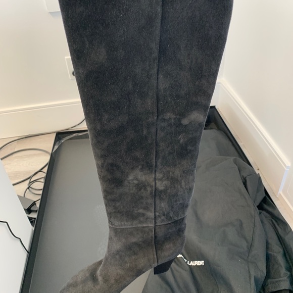 ❌SOLD❌ Brand new Saint Laurent Over the knee Suede Boots $500 pick up GTA - Picture 9 of 15